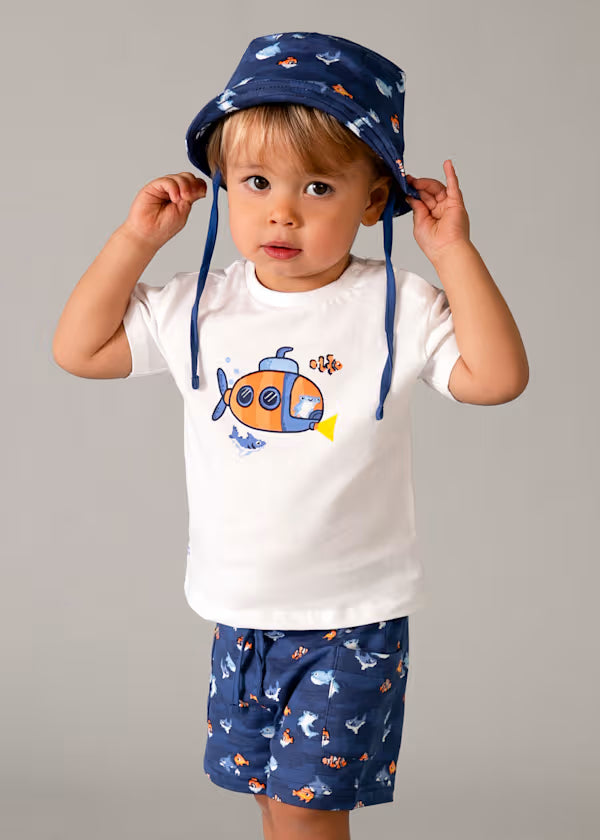 Conjunto punto 3 piezas con gorro bebé
