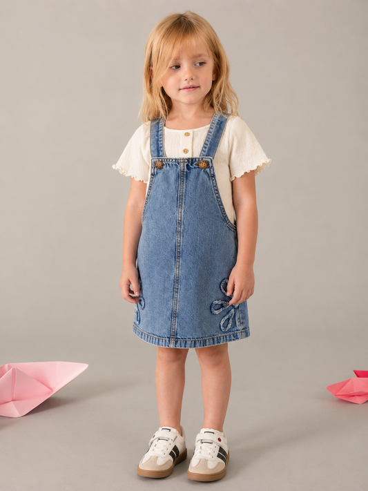 Romper de jean con blusa
