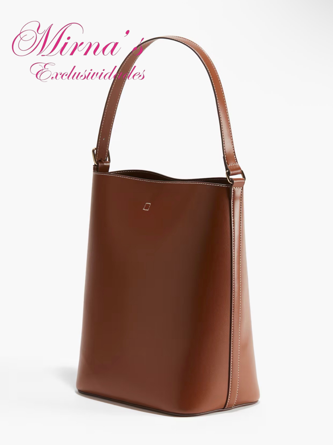 Bolso café liso