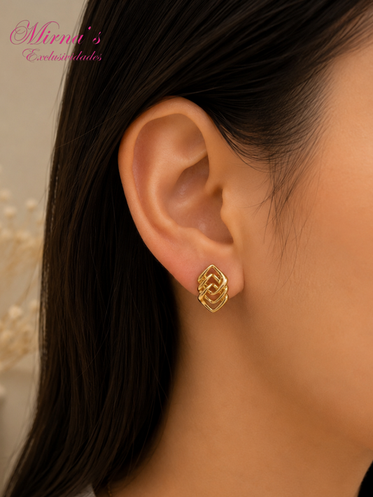 Aretes Golden Infinity