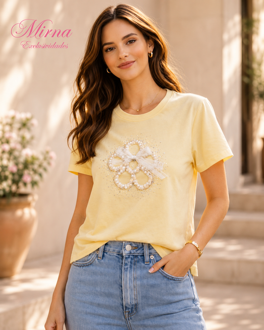 Camiseta Pearl Bloom