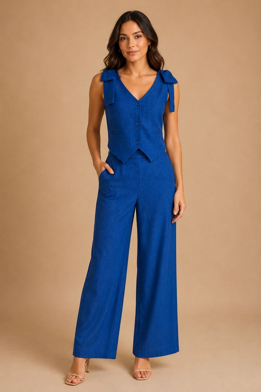 TRAJE DE TELA ESTILO JEANS