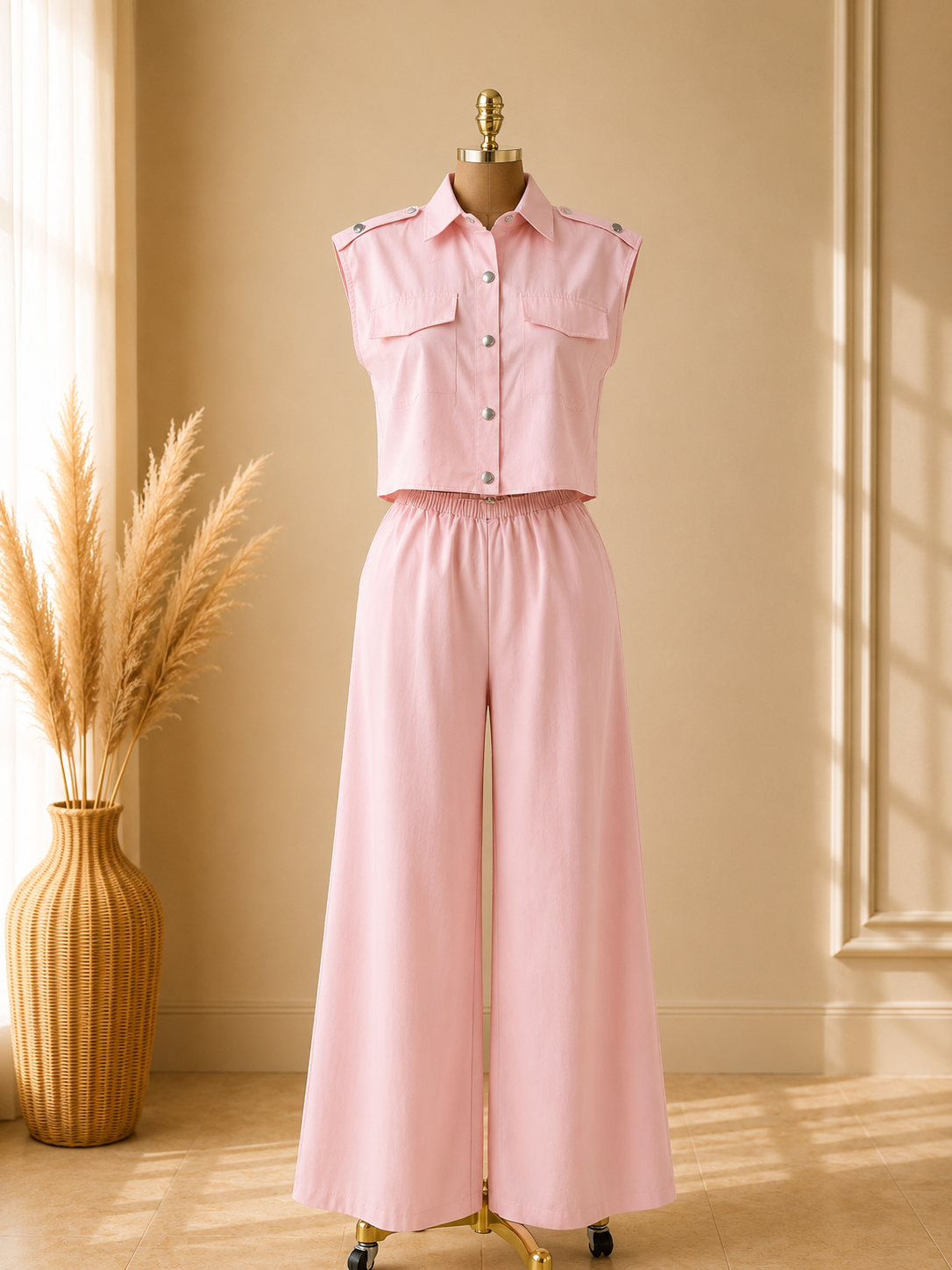 TRAJE ROSA VIEJA SIN MANGAS