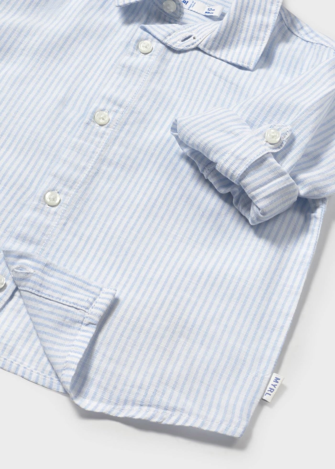 Camisa de lino de rayas