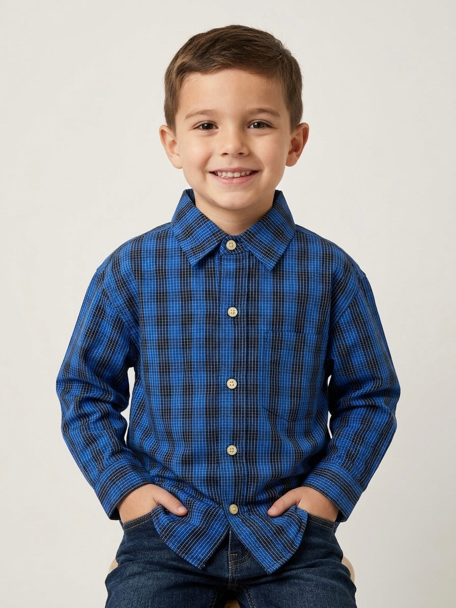 Camisa de botones de cuadro
