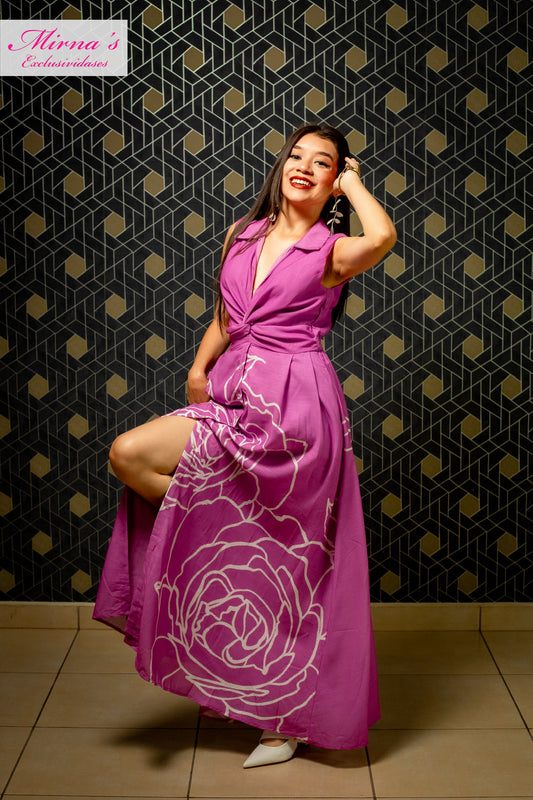 Vestido Maxi Orquídea