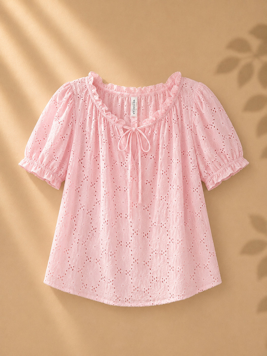CAMISA ROSADA ANCHA DE TELA TIPO MANTA