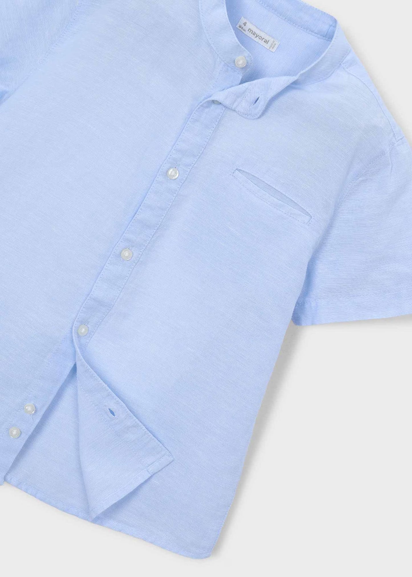 Camisa cuello con lino niño