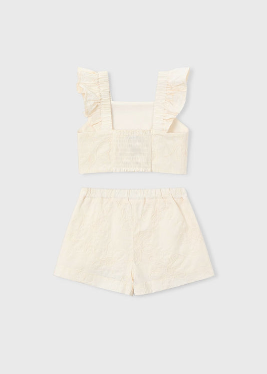 Conjunto bermuda y top niña