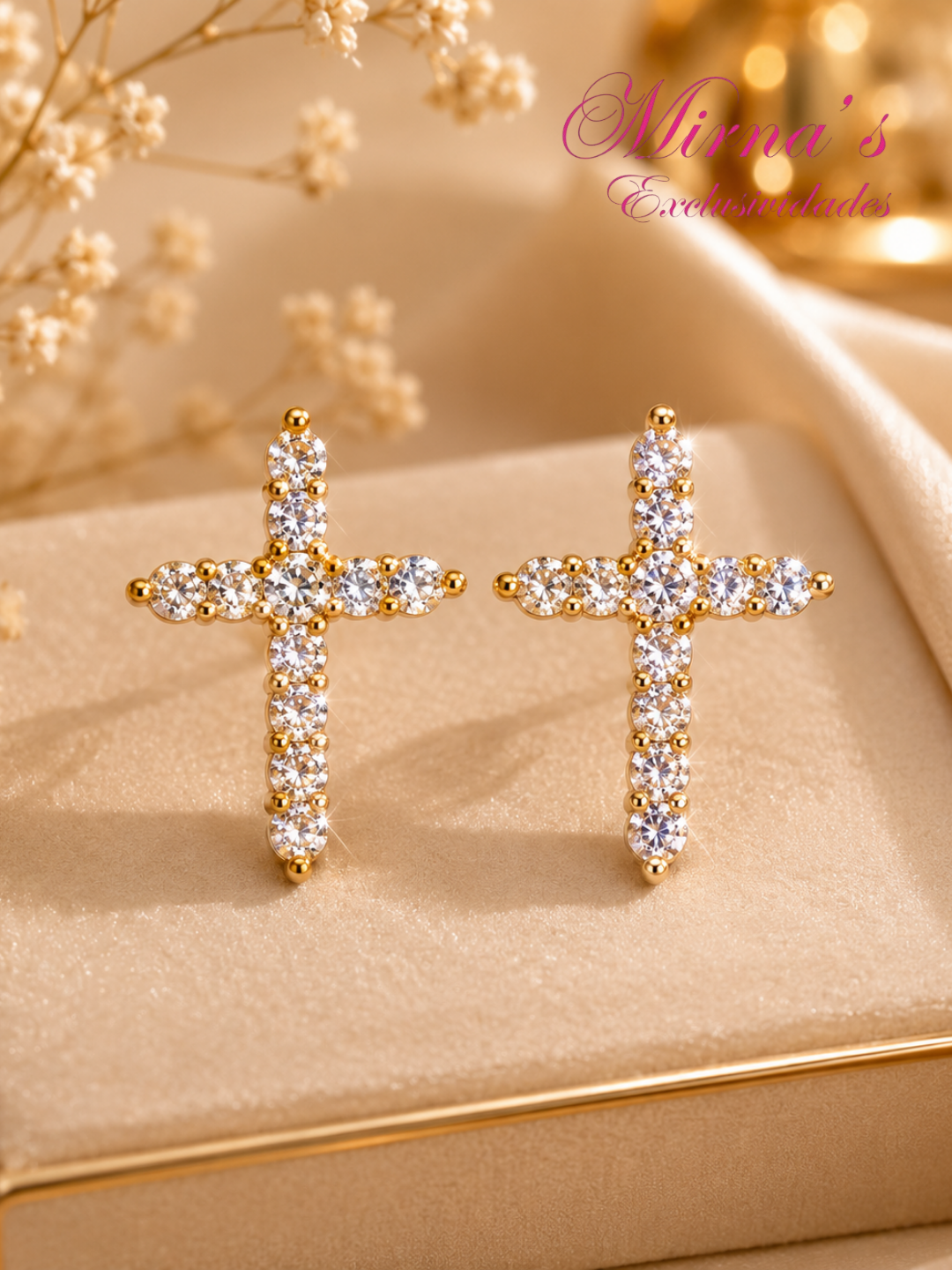 Aretes Cruz Celestial