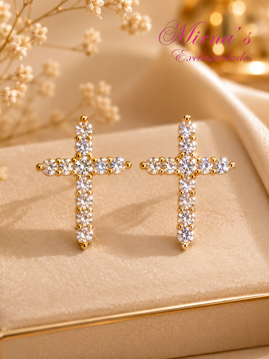 Aretes Cruz Celestial