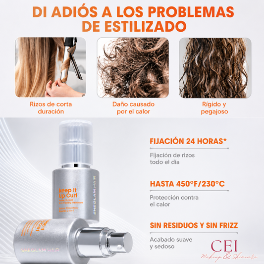 🧡 SHEGLAM Keep It Up Curl – Sérum Revitalizador de Rizos
