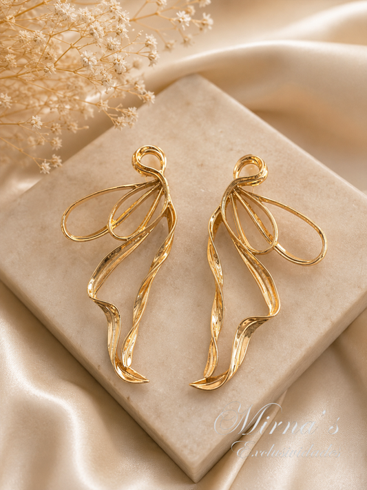 Aretes Lazo Dorado