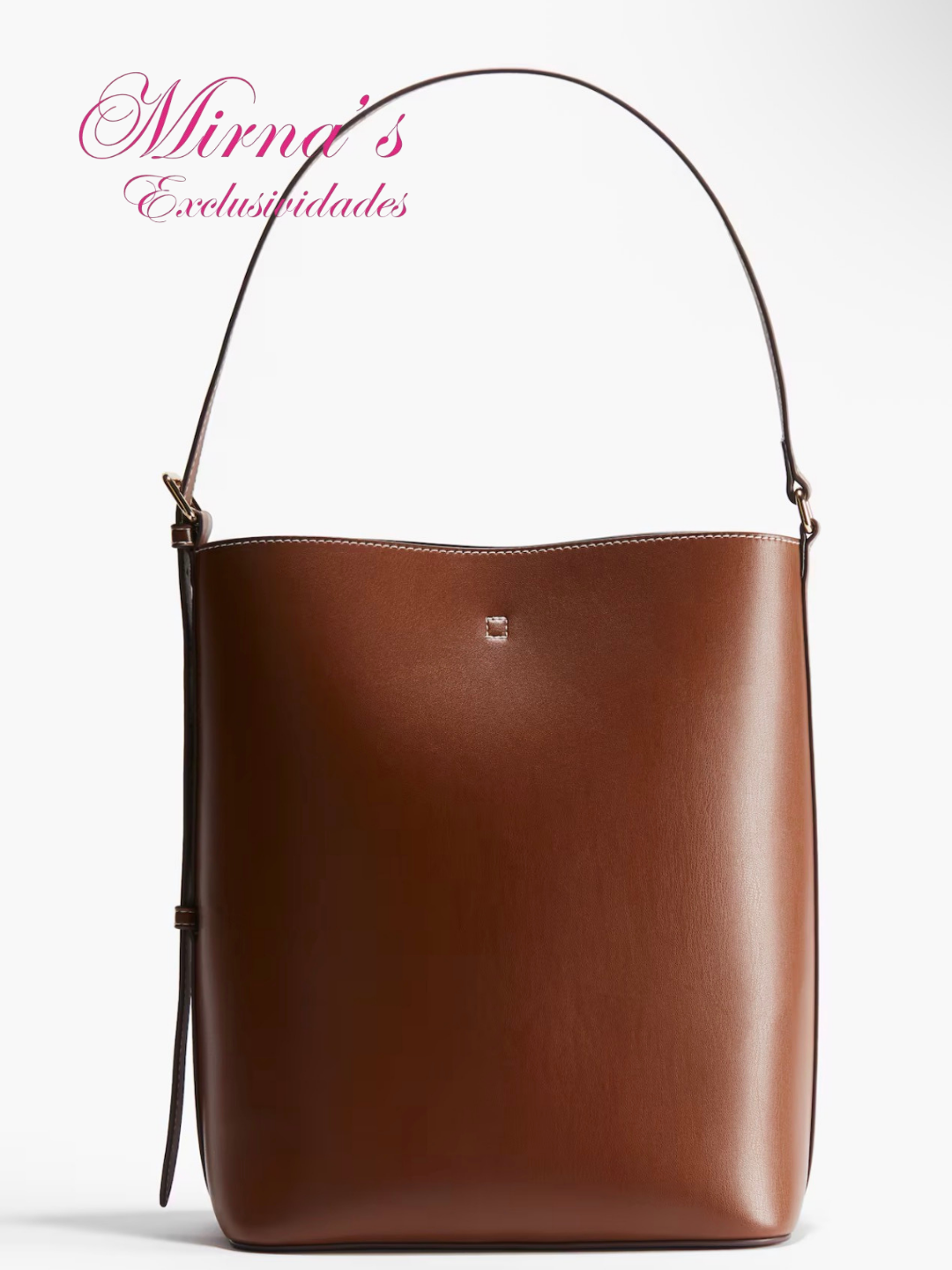 Bolso café liso