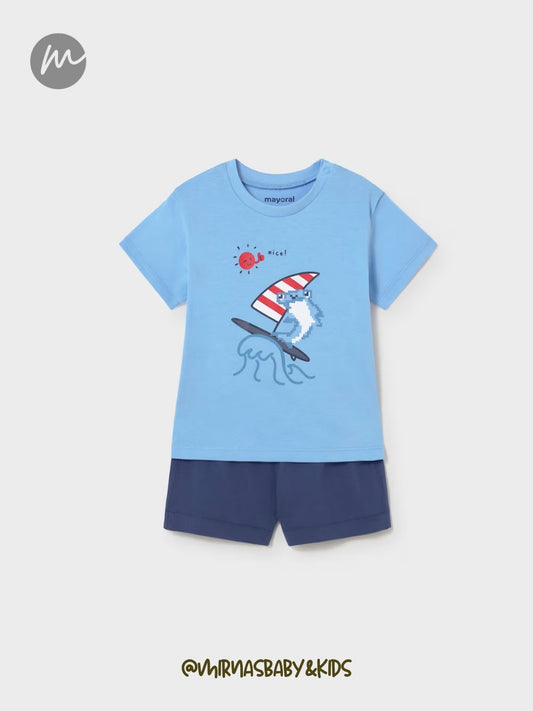 Conjunto pantalón y camiseta bebé