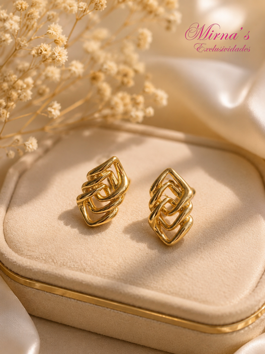 Aretes Golden Infinity
