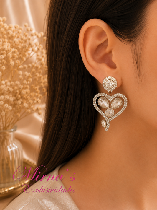 Aritos Crystal Heart Elegance