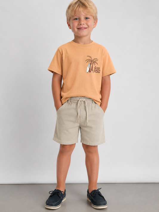 Conjunto de 2pcs camisa de monito y short