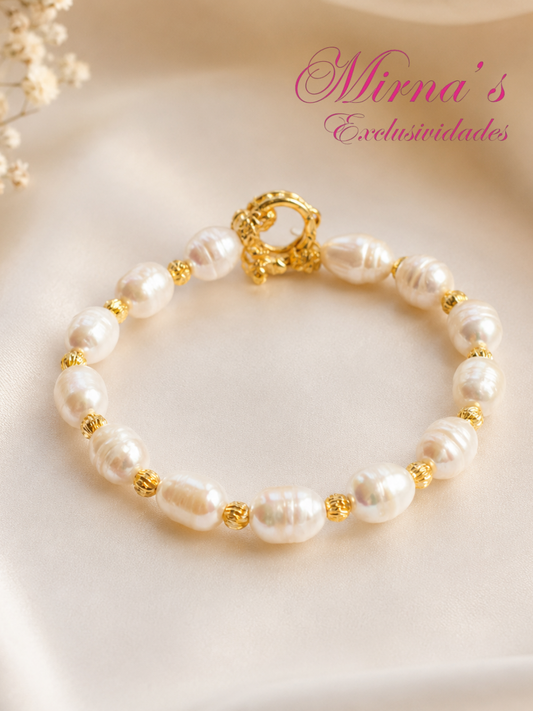 Pulsera de perlas de Plata 925