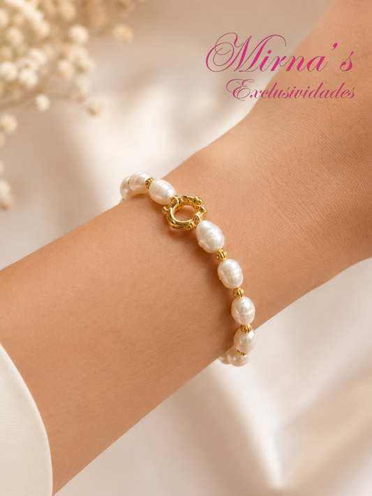 Pulsera de perlas de Plata 925