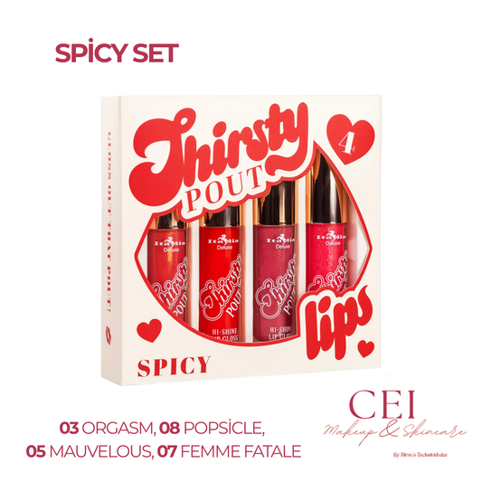 💖 Set de 4 Glosses Thirsty Pout