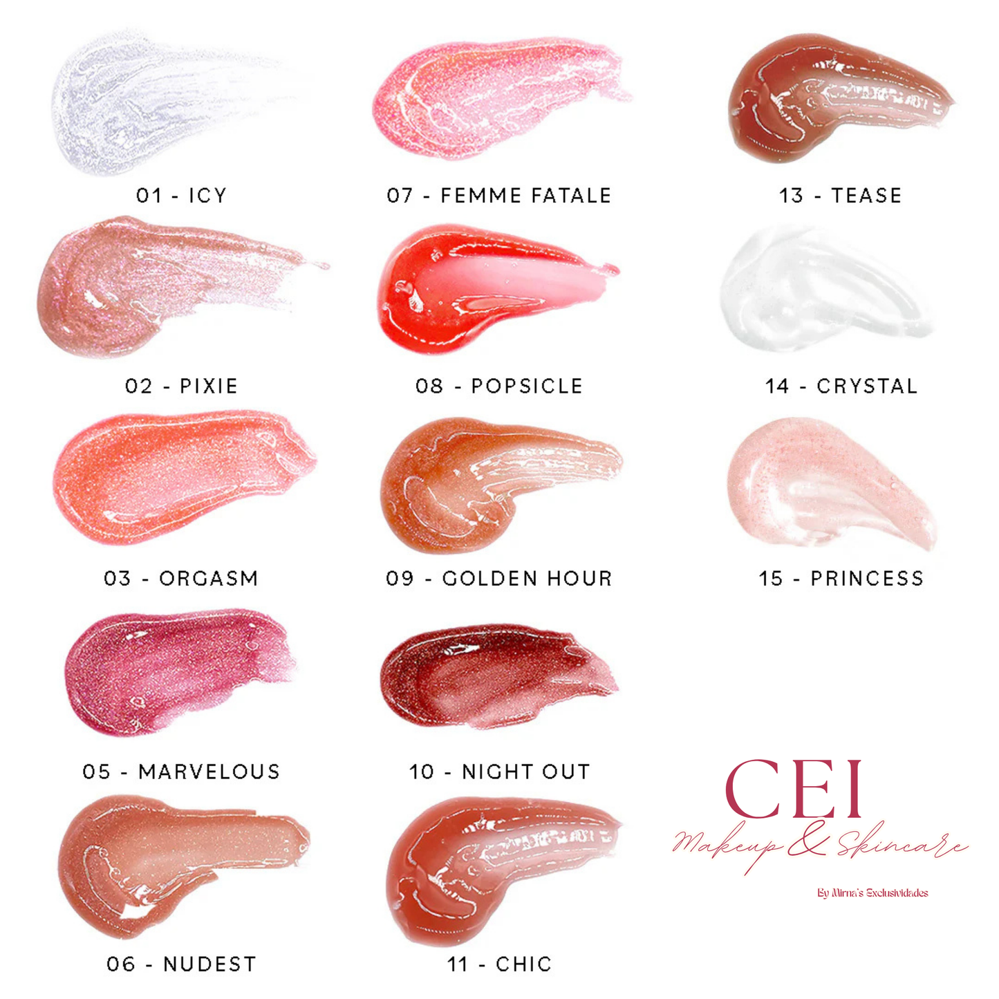 💖 Set de 4 Glosses Thirsty Pout