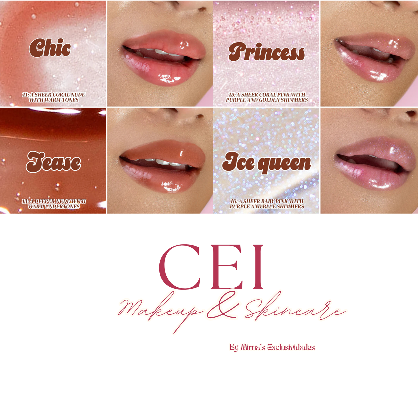 💖 Set de 4 Glosses Thirsty Pout