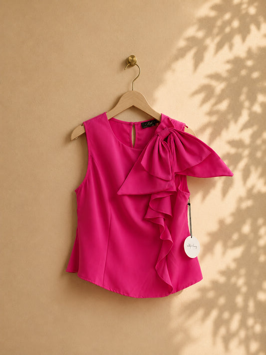 CAMISA ROSADA CON CHONGO A LA IZQ LISA