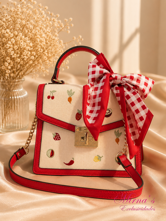 Cartera Fruits Red