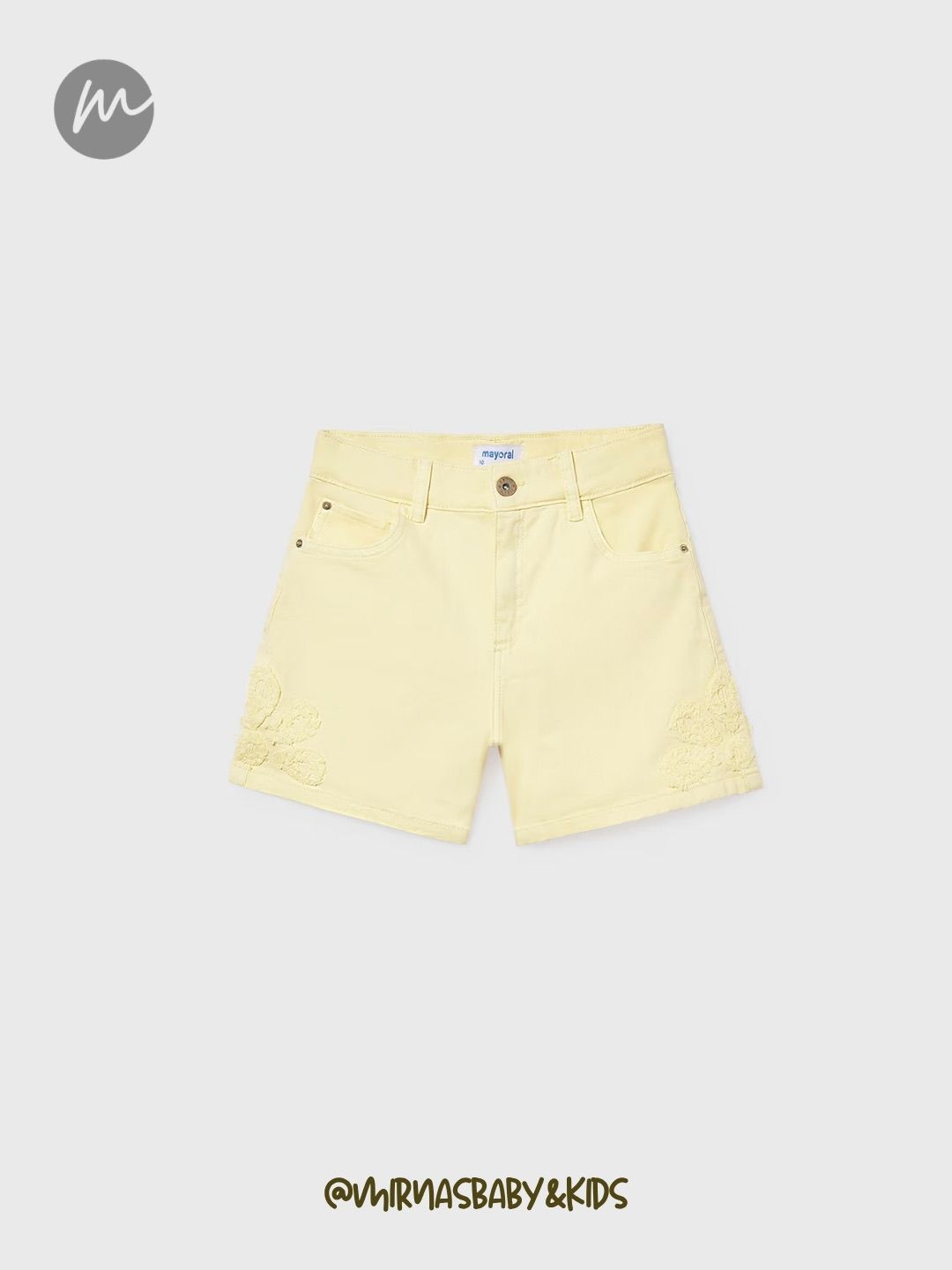Set de blusa vainilla/short rayado
