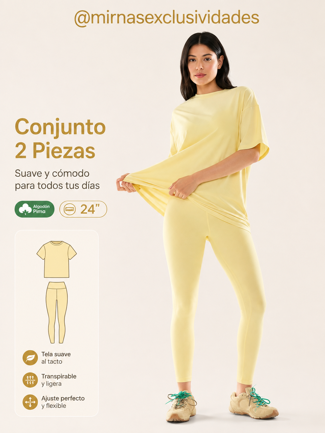 Conjunto Camiseta+Leggings Glow mode