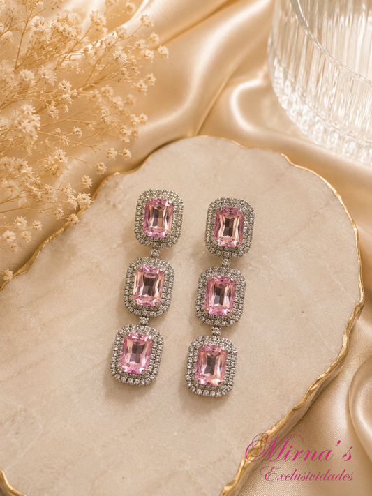 Aretes Rosa Imperial