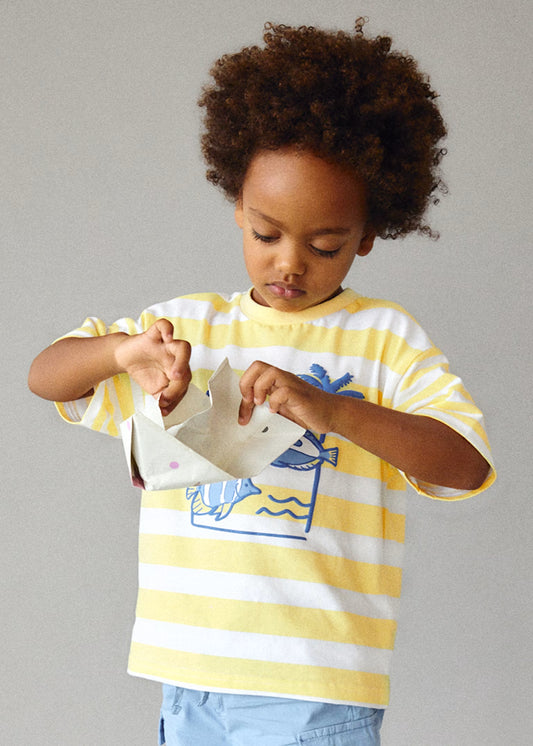 Conjunto de de 2pcs camisa de peces y short