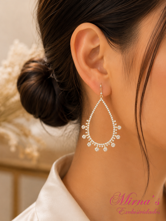 Aretes Gota de Cristal