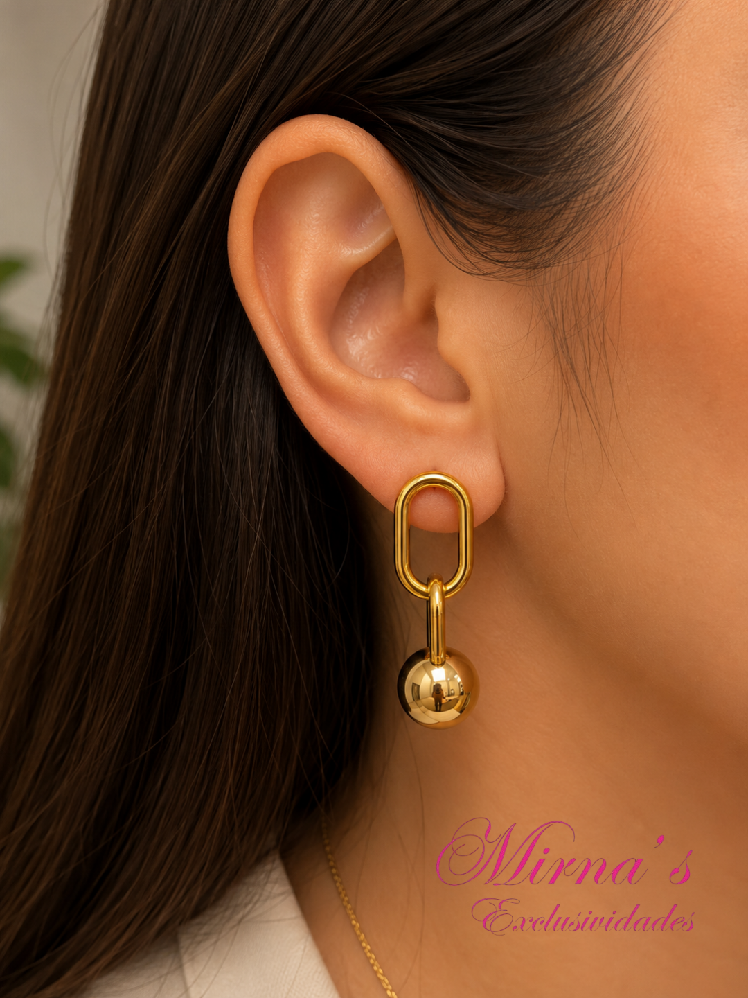Aretes Golden Link
