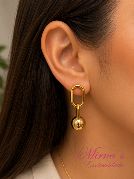 Aretes Golden Link