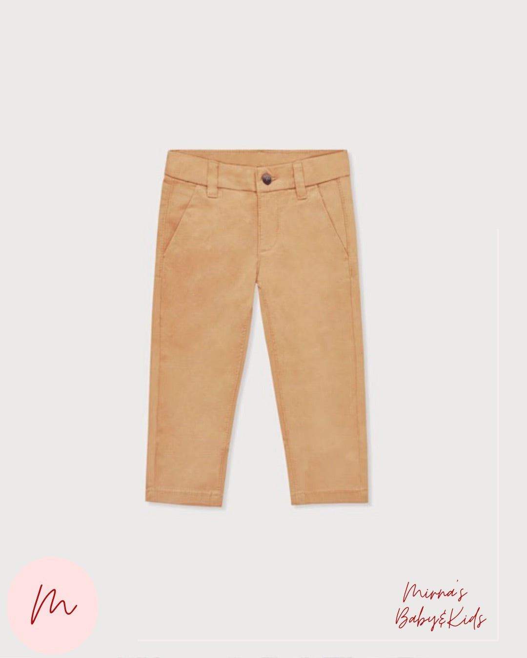 Conjunto de camisa manga larga de osito + Pantalon chino