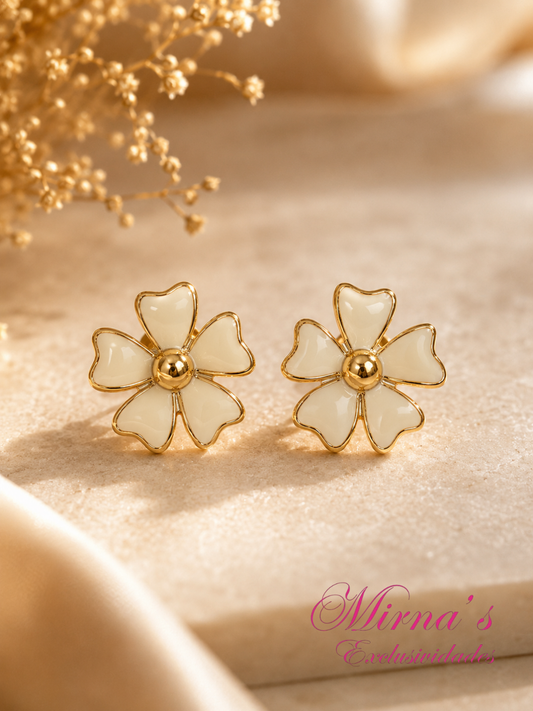 Aretes Flor de Marfil