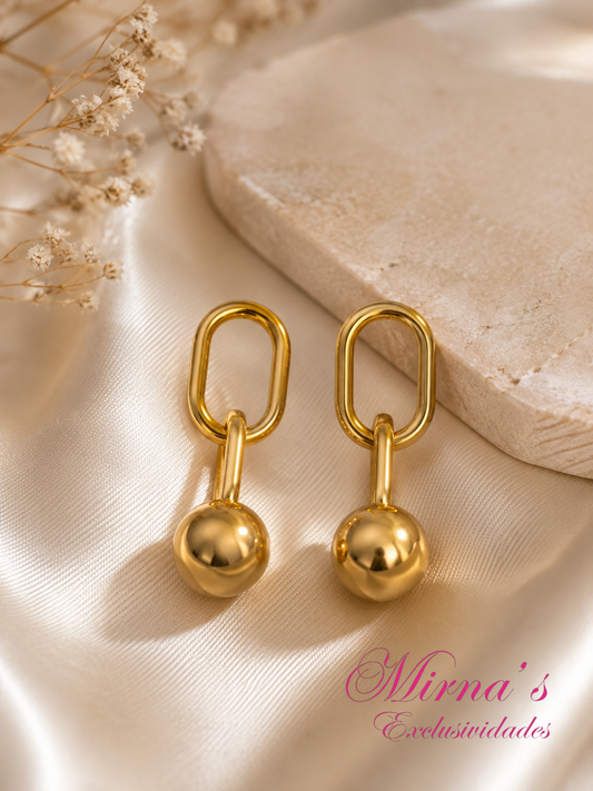 Aretes Golden Link
