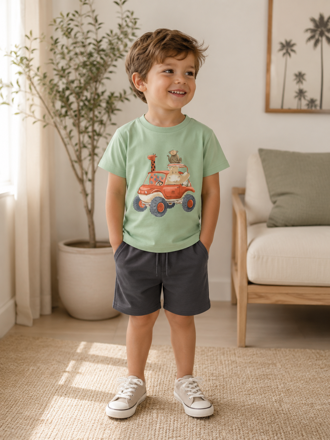 Conjunto bermuda y camiseta