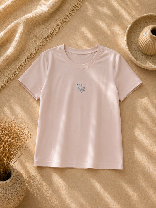 CAMISA BEIGE LETRAS DIOR