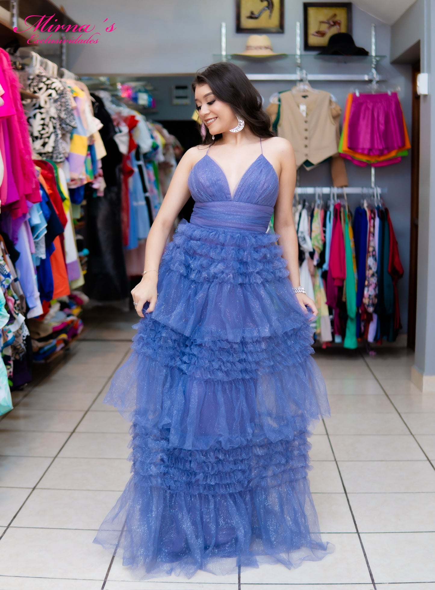 Vestido Celeste Aurora