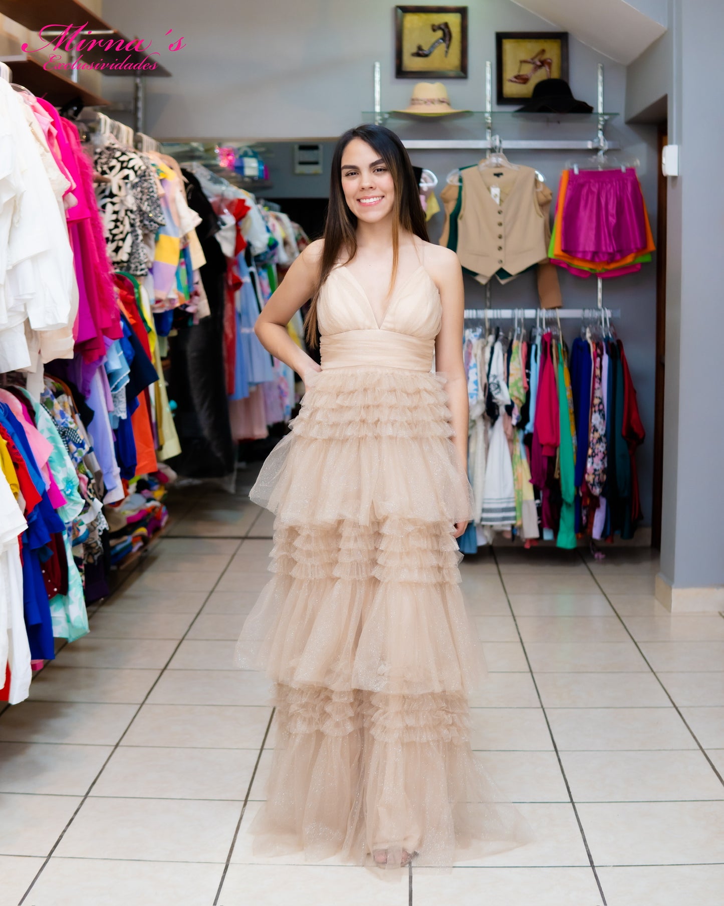 Vestido Celeste Aurora