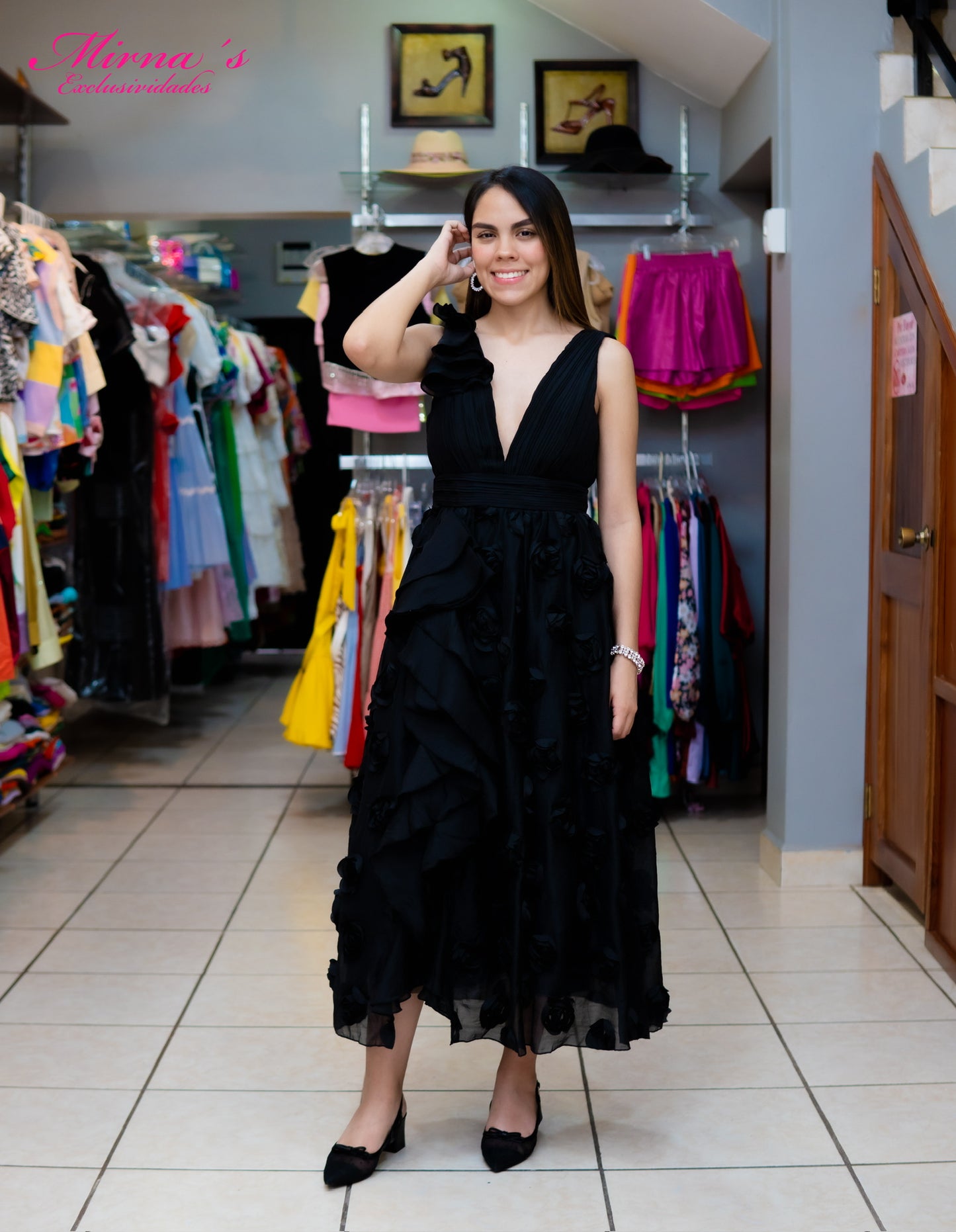 Vestido Black Bloom