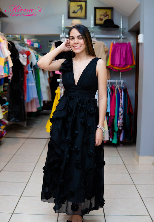 Vestido Black Bloom