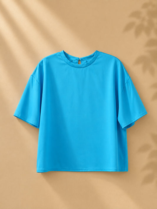 CAMISA LISA AZUL TRUQUESA