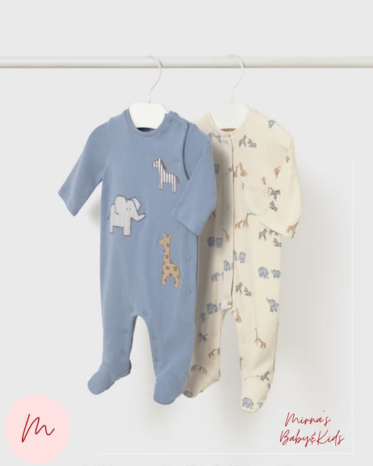 Conjunto enterizo animalitos azules