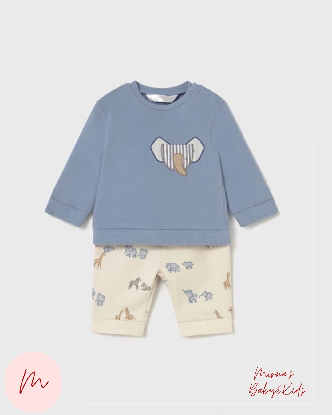 Conjunto camisa manga larga y pantalón blanco