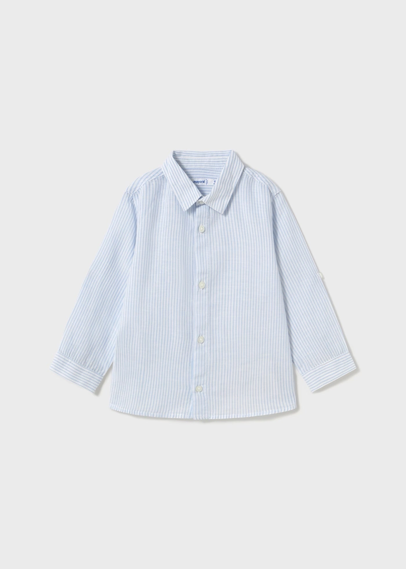 Camisa de lino de rayas