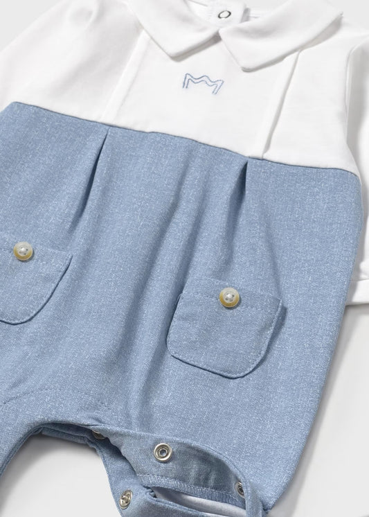 Conjunto enterizo azul corona